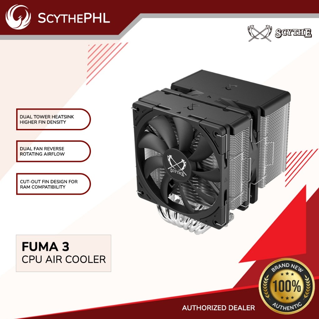 SCYTHE Fuma 3 SCFM3000 CPU Cooler Shopee Philippines