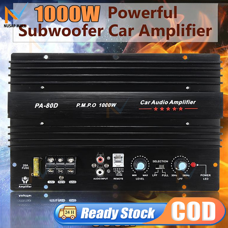 12V 600W High Power Mono Car Audio Amplifier Board Powerful Bass