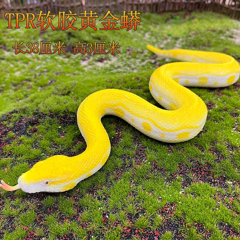 Simulation Funny Soft Rubber Snake Python Cobra Silver Ring Snake ...