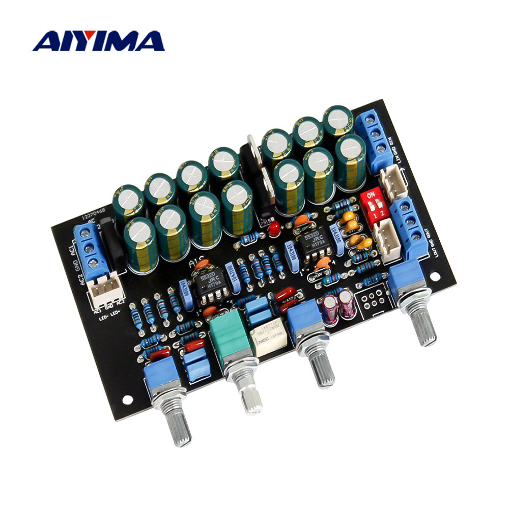 AIYIMA PreAmplifier Board Jrc5532 OP AMP Preamp Volume Tone Control