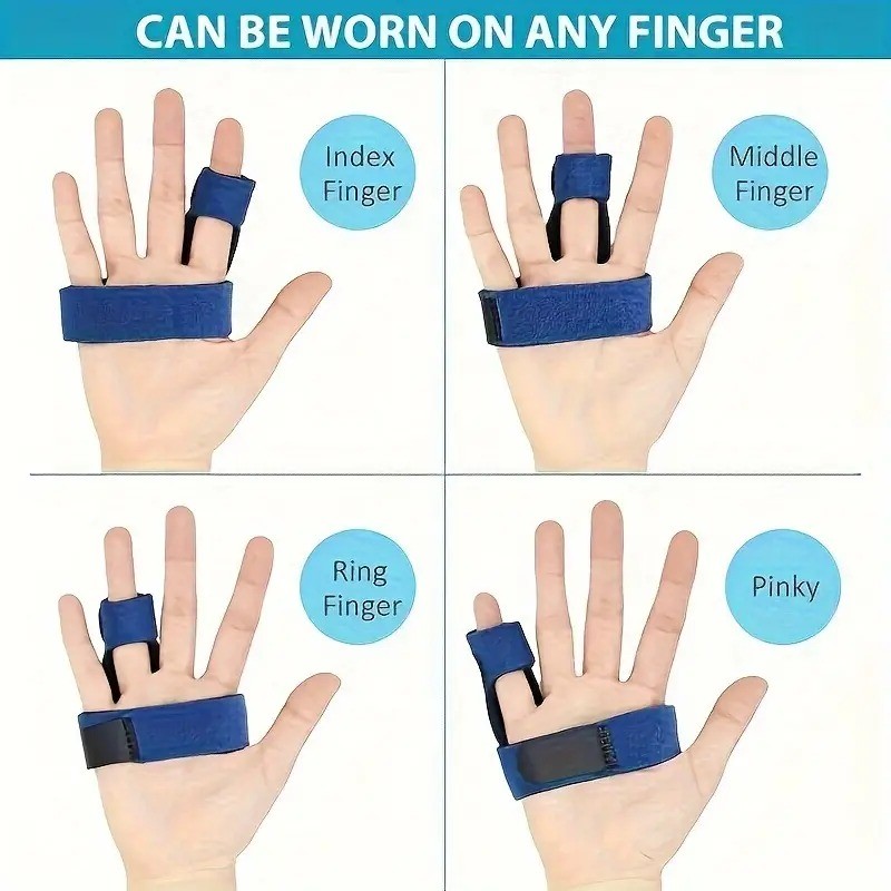 Finger Splint, Adjustable Finger Support Brace, With Fastening Strap ...
