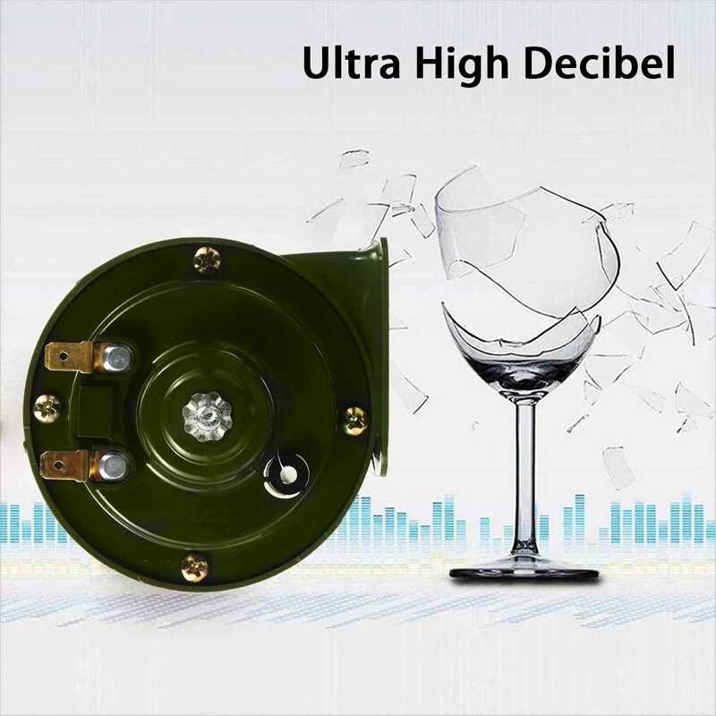 ZXH 2Pcs 300Db 12V Air Horn For Car Snail Electric Air Horn Marine Boat