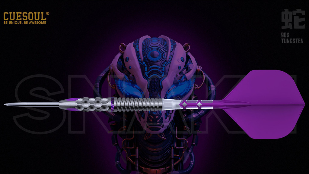 CUESOUL Dart-Set – Chinese Zodiac Tiger Design, 90% Wolfram, 18–20 G – Mit ROST T19 Flights