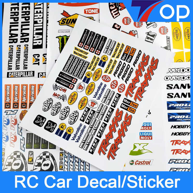 1/10/12/16/18 RC 04 Car Decal Sticker Label Upgrade | Shopee Philippines