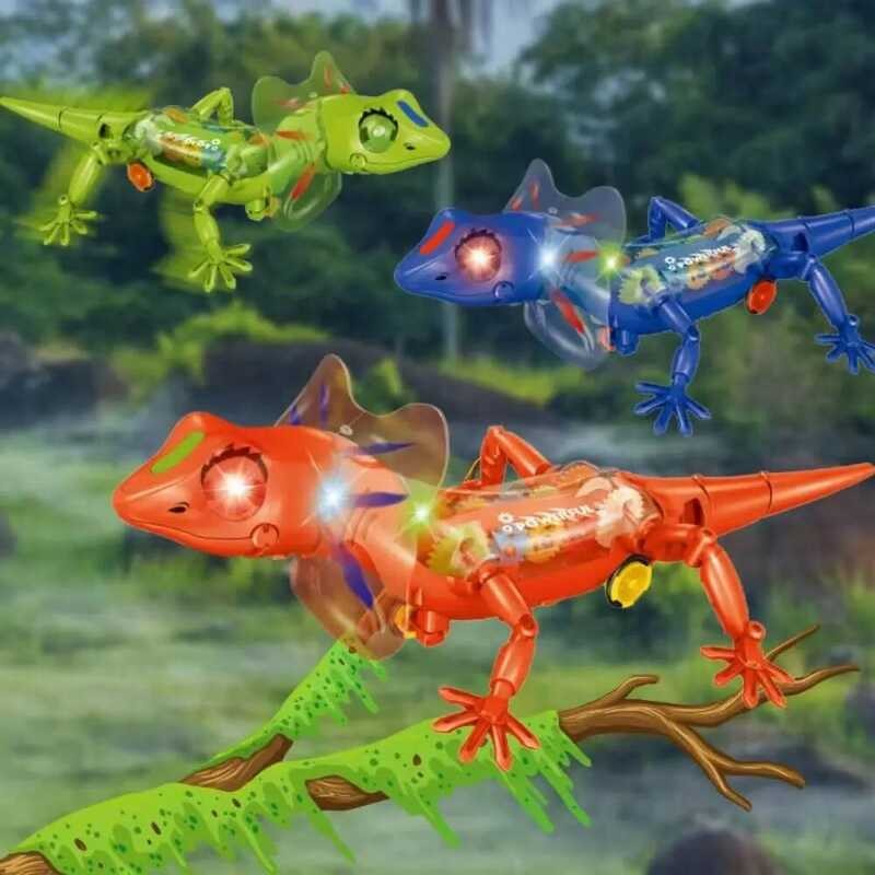 Robotic Model Pets Sounds Lights Lizard Walking Electronic Anime Kawaii ...