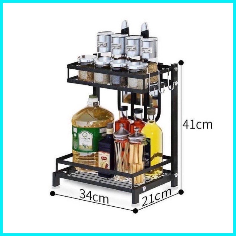 3 Layer & 2 Layer Spice Rack Condiments Organizer / AvahsShop | Shopee ...