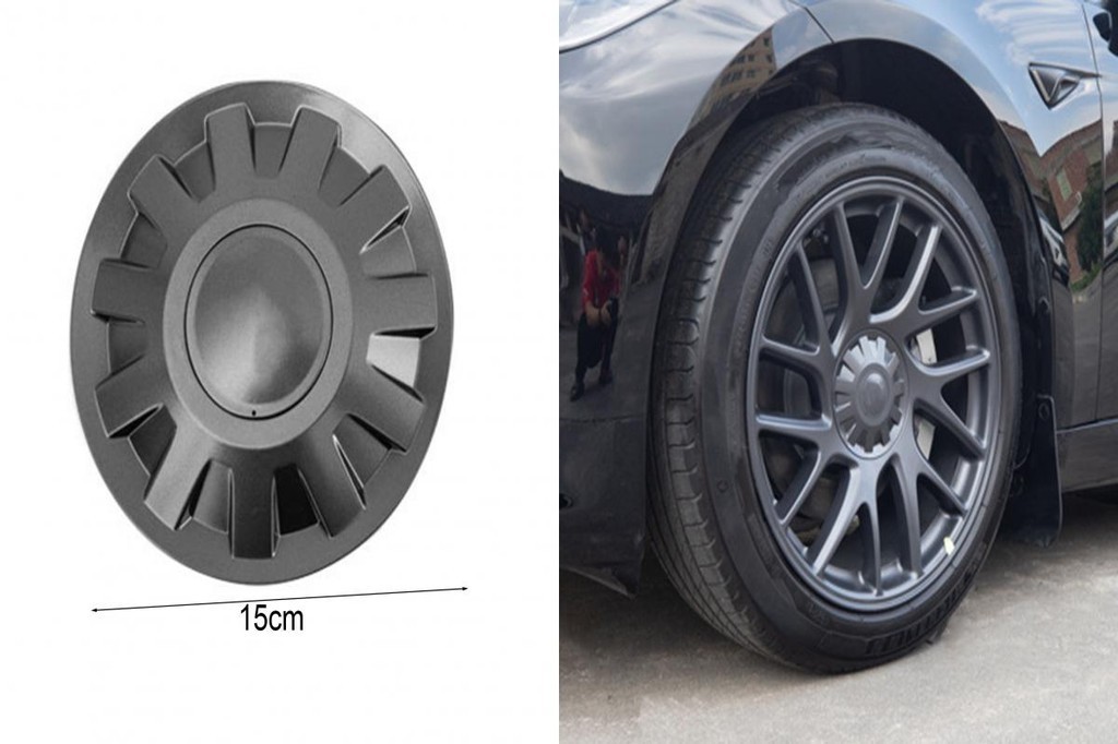 QCA Car Hubcaps Tesla Model 3 2024 Wheel Hub Caps Set of 4 High