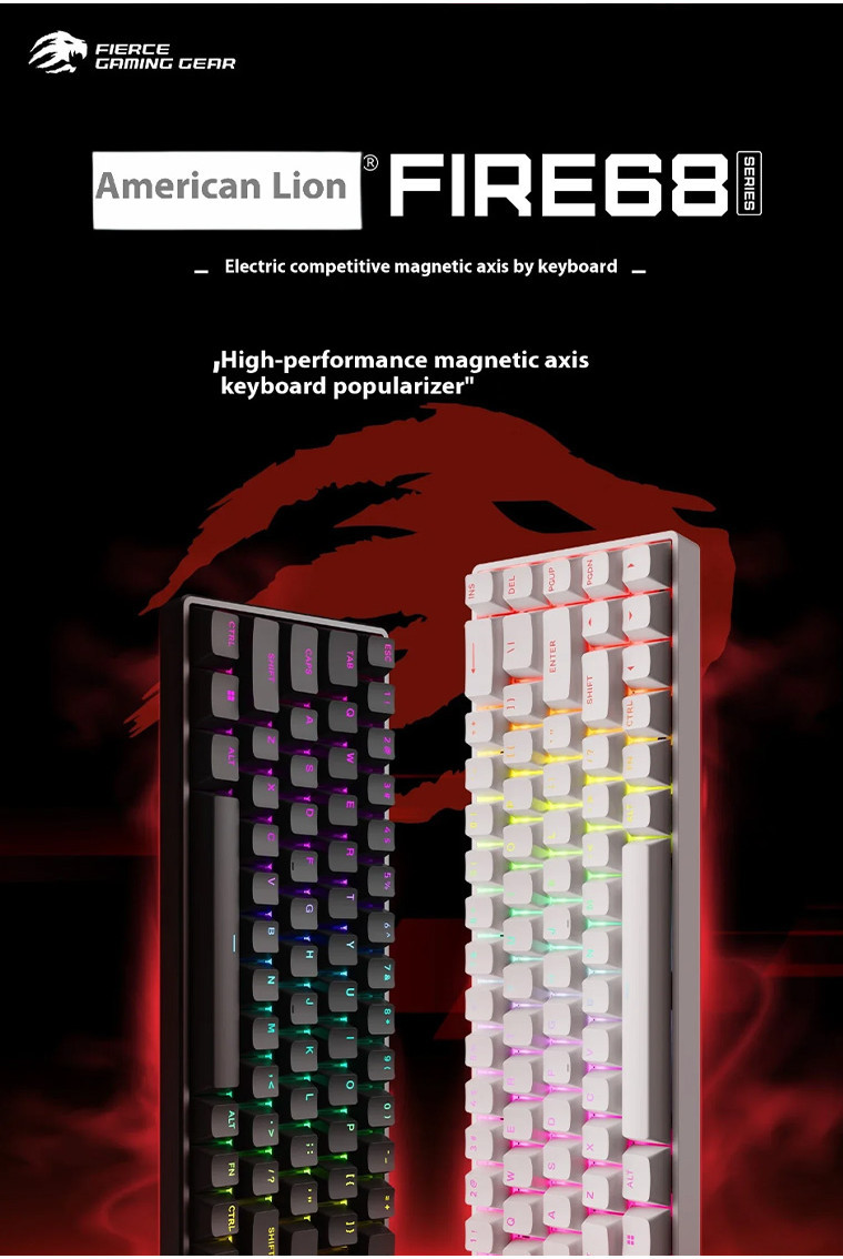 MADCATZ FIRE68 esports magnetic axis keyboard with streamlined ...