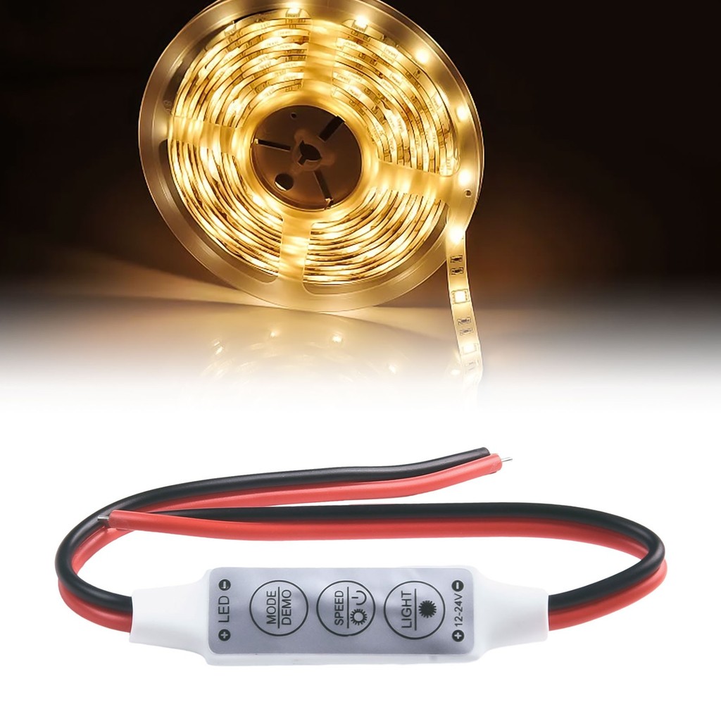 [GTH] 12V MINI LED STRIP LIGHT DIMMER CONTROLLER ON OFF SWITCH FOR 3528