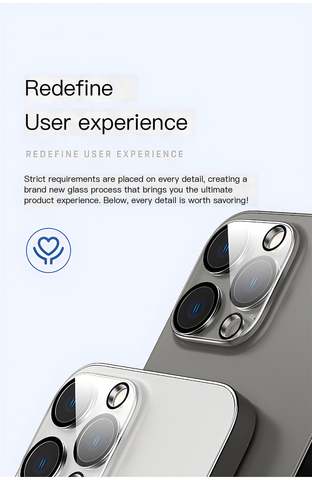 2 Pcs Camera Lens Protector for IPhone 16 15 13 14 Pro Max Plus Mini