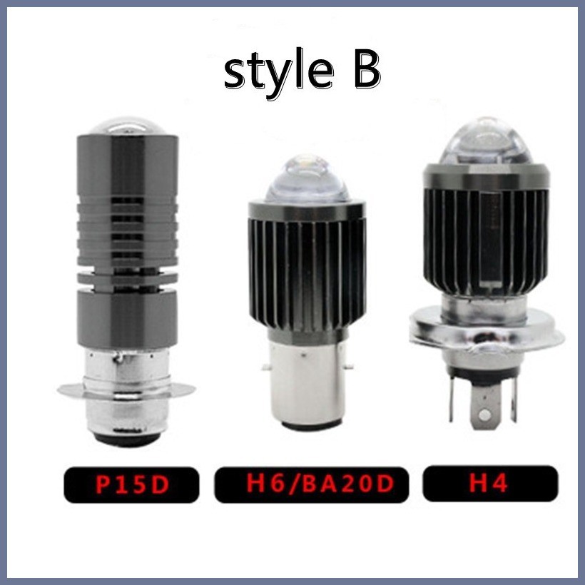 § T19 Moto Headlamp H4 BA20D Motorcycle Led Headlight Bulb H6 P15D H6W ...