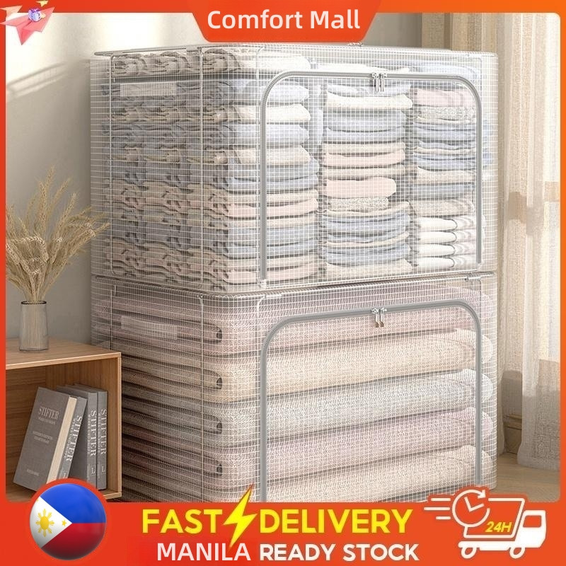 24/66/110L Transparent Foldable Storage Box Waterproof PVC Storage Box ...