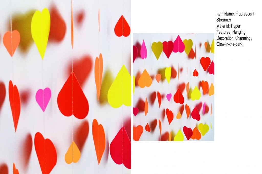 {Bakilili} Fluorescence Streamer Star Pattern Streamer Uv Neon Party ...