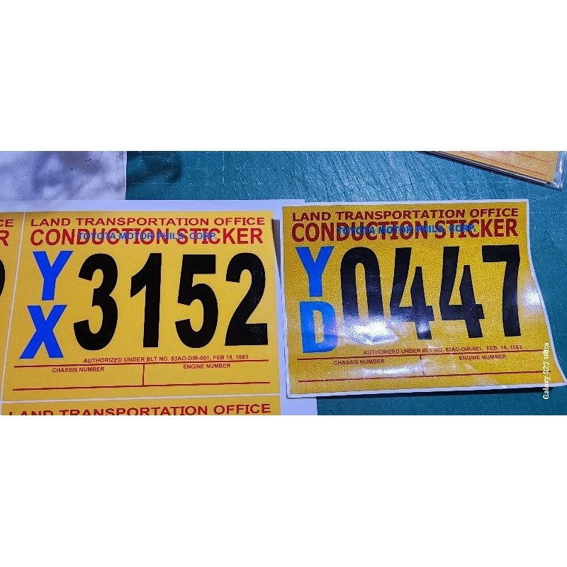 CONDUCTION STICKER (2PCS) 3M REFLECTORIZED | Shopee Philippines