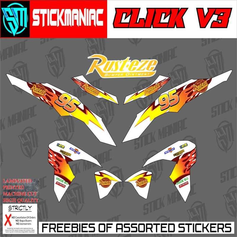 Rust Eze Click V3/V4 Decal Laminated Sticker For Click V3/V4 High ...
