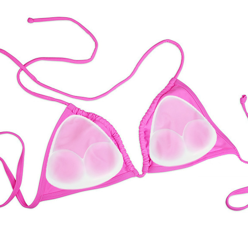 Thickened Bikini Insert Chest Pads/Breathable Silicone Sponge Bra Pad ...