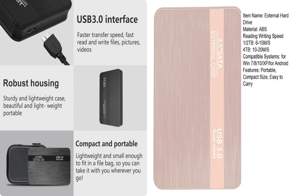 SL Speedy Data Access External Drive Usb Hard Drive Portable Usb 3.0