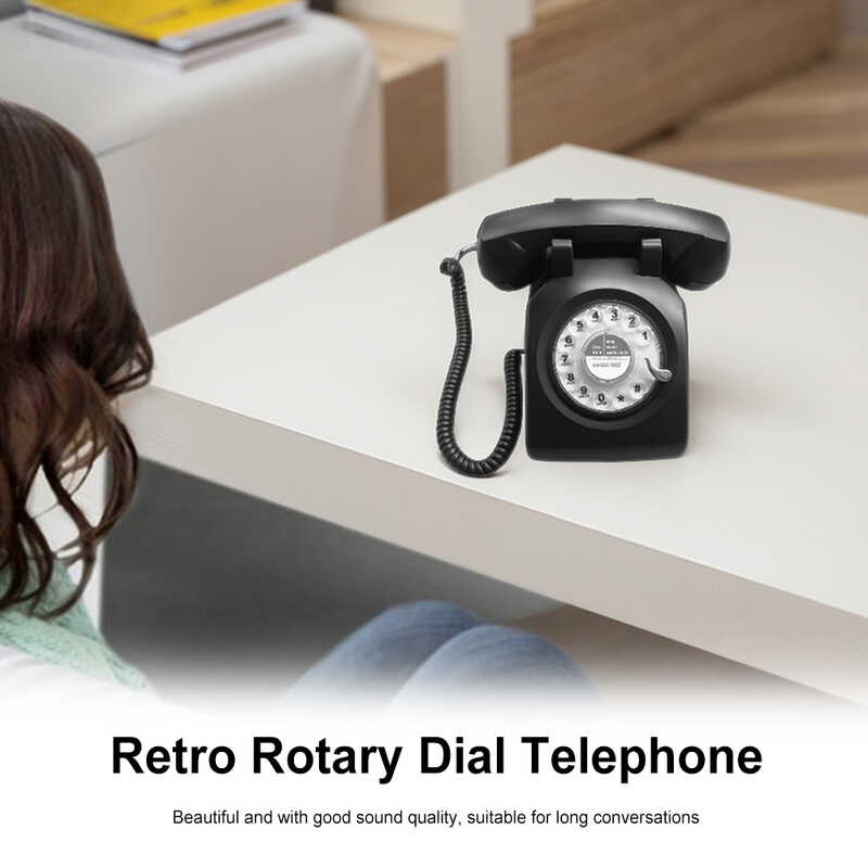 Dial Rotary 1960S Wired Lande Phone Redial Button Old-Fashioned Antique ...
