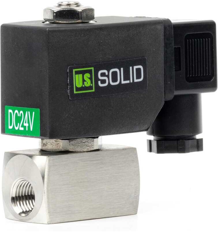 S. Solid U. High Voltage Solenoid Valve 1/4 inch 60 bar stainless