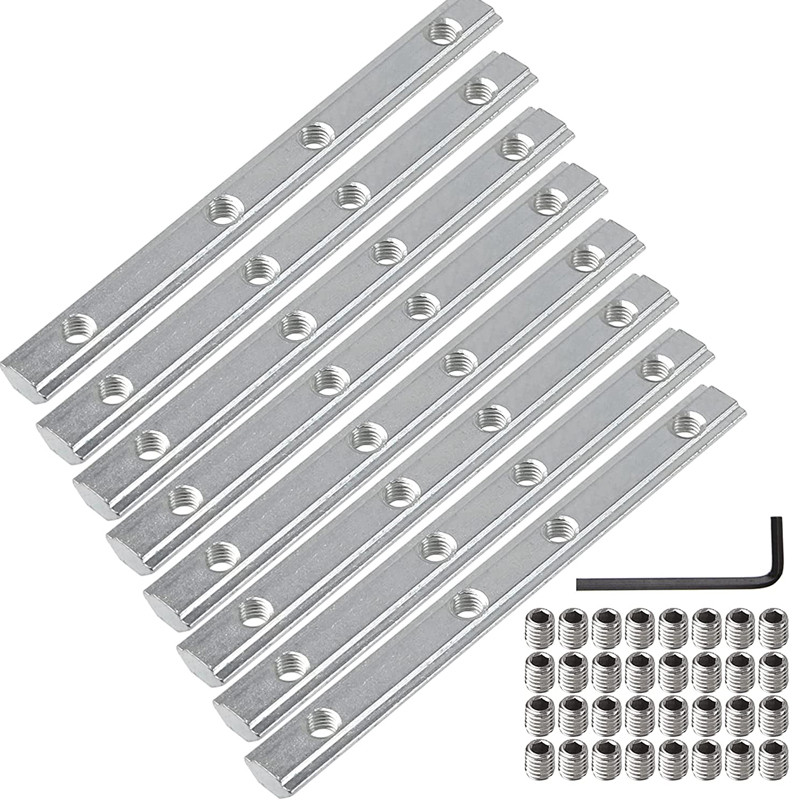 8Pcs 2020 Series Aluminum Profile Straight E Connector For T Slot 6Mm ...