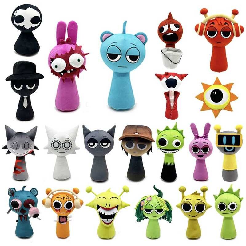 A Plush . Sprunki Incredibox Plushie Doll Singers Oren Wenda Game ...