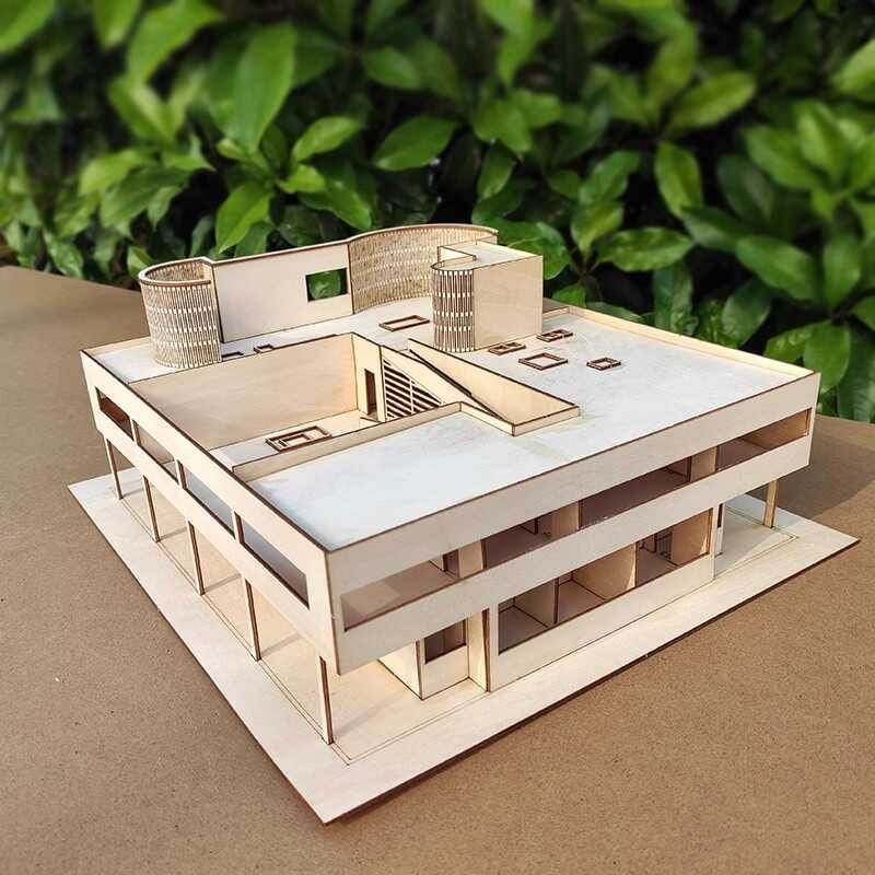 Tt Master Architectural Villa Savoye Model Kit Material Set DIY ...