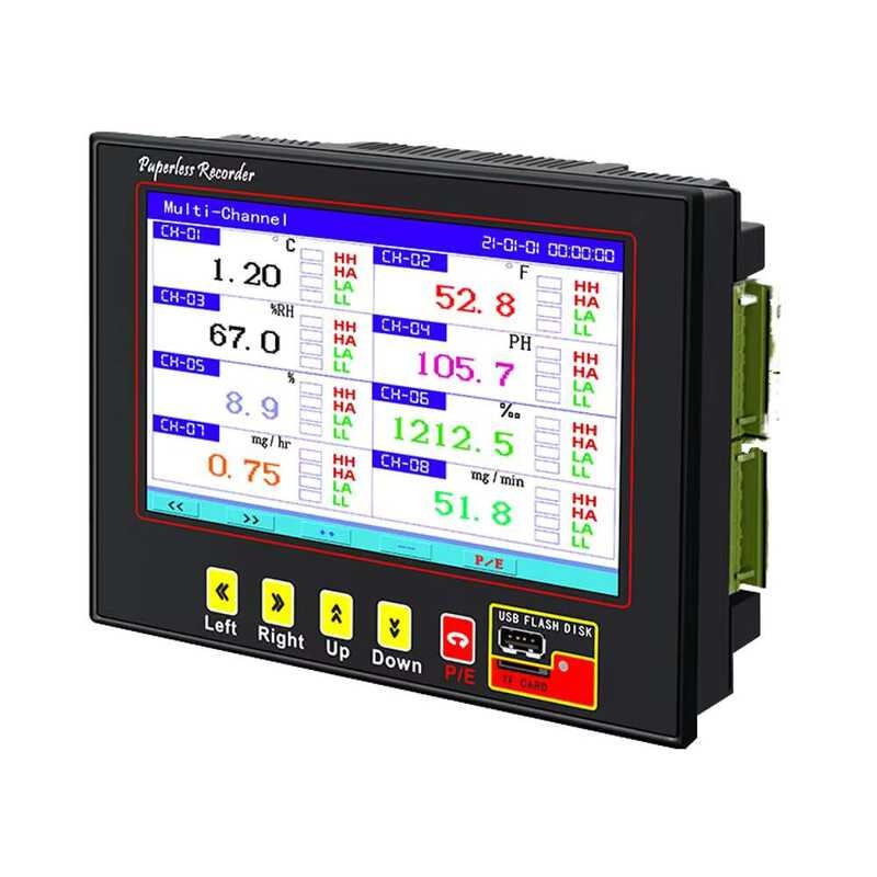 Universal Customizable Digital Color Paperless Temperature Recorder ...