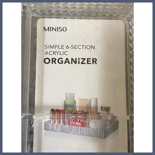 ☑️ ∬ Brand New Auth Acrylic Makeup Organizer / Miniso Table Organizer ...