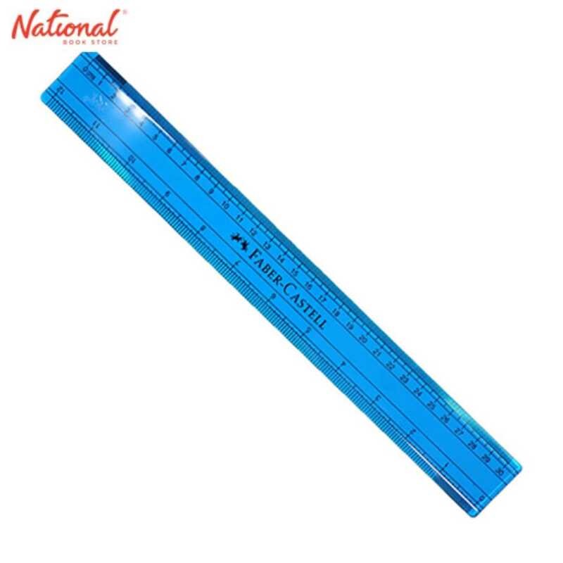 FABER CASTELL PLASTIC RULER 12In COLORED 79 | Shopee Philippines