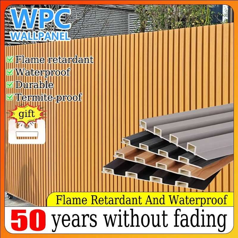WPC Fluted Cladding Stonewall Panel Grille Design Waterproof Fireproof ...