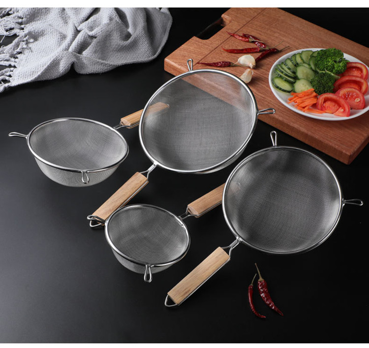 Stainless Steel Flour Sifter Kitchen Oil Filter Net Soy Milk Filter ...