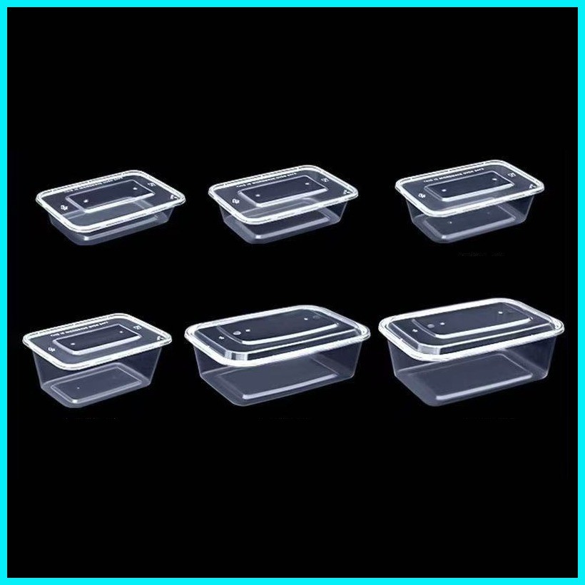 500/750/1000ML Plastic Meal Prep Containers Disposable Food Storage ...