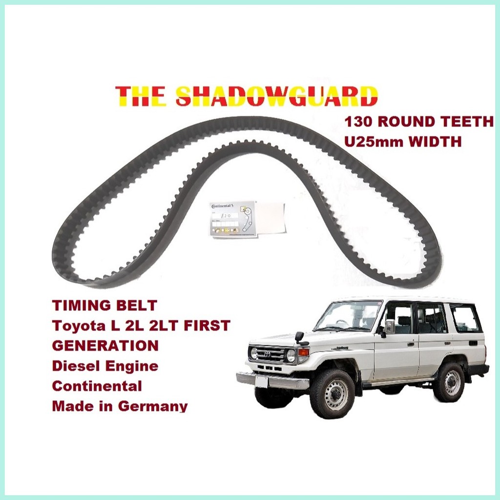 TIMING BELT Toyota L 2L 2LT FIRST GENERATION Diesel Engine Continental ...
