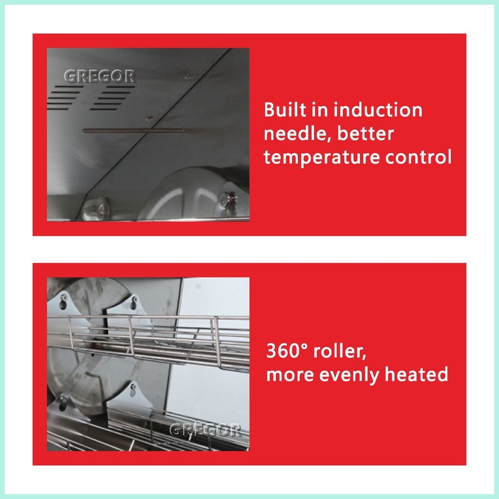 Rotisserie oven Full automatic chicken rack Chicken wing rice oven Gas ...