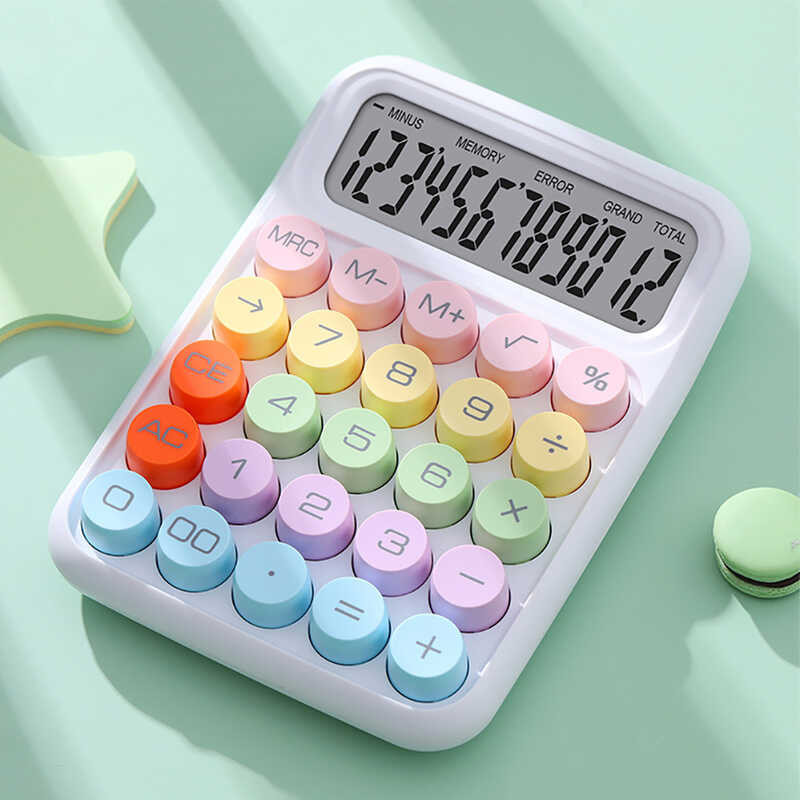 New Ins Dopamine Candy Color Calculators Large Display Mechanical Dot ...