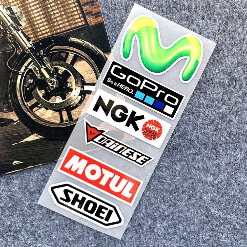 Motorcycle Reflective Decal Stickers Vinyl Helmet Stickers Waterproof ...