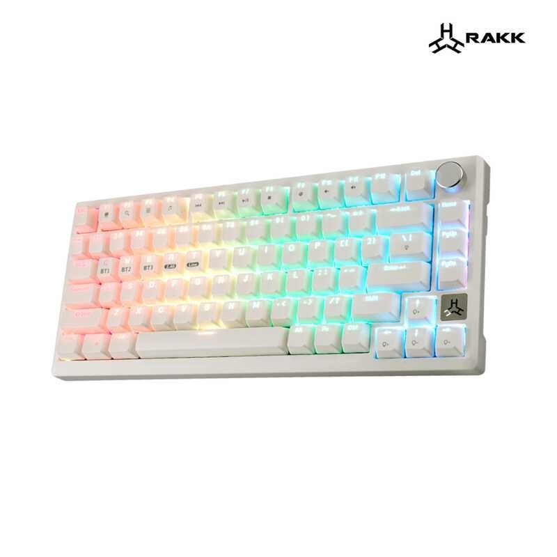 RAKK 81 TALA Keys Trimode RGB Universal Hotswap Gasket Mount / Brown O ...