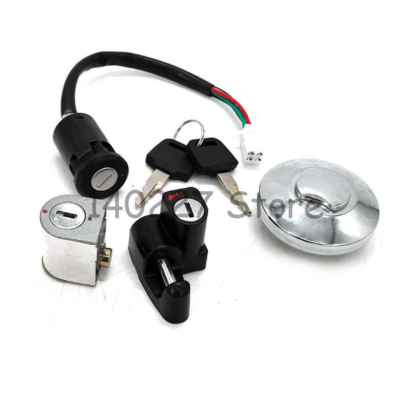 4 Wire Ignition Switch Fuel Tank Cap Lock Key Kits Para Sa Honda Monkey ...