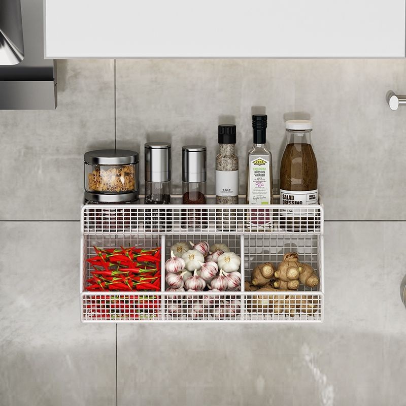 Double Kitchen Storage Wall Hanging Storage Rack Onion Ginger Garlic ...