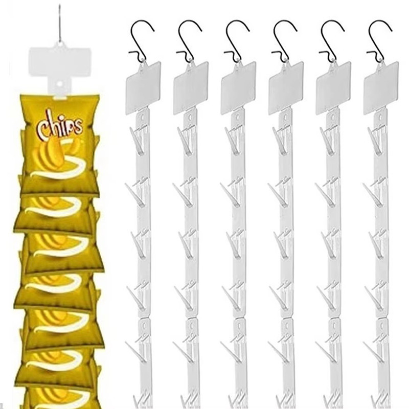 Plastic Snack Hanging Strip/Store Food Display Hanger with Hooks/Useful ...
