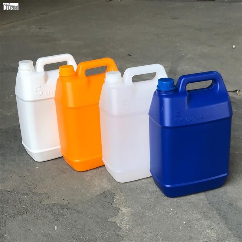 1 Gallon White Drum 6KG5L Plastic Can 5kg Pure Water Chemical Flat Can