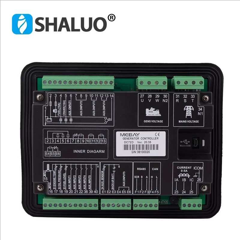 Genset Diesel Smart Generator Parts M Control Module Electric With LCD ...