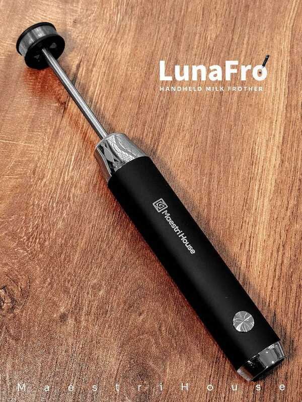 LunaFro Nanofoamer Coffee Frother Electric Mini Handheld Milk Frother ...
