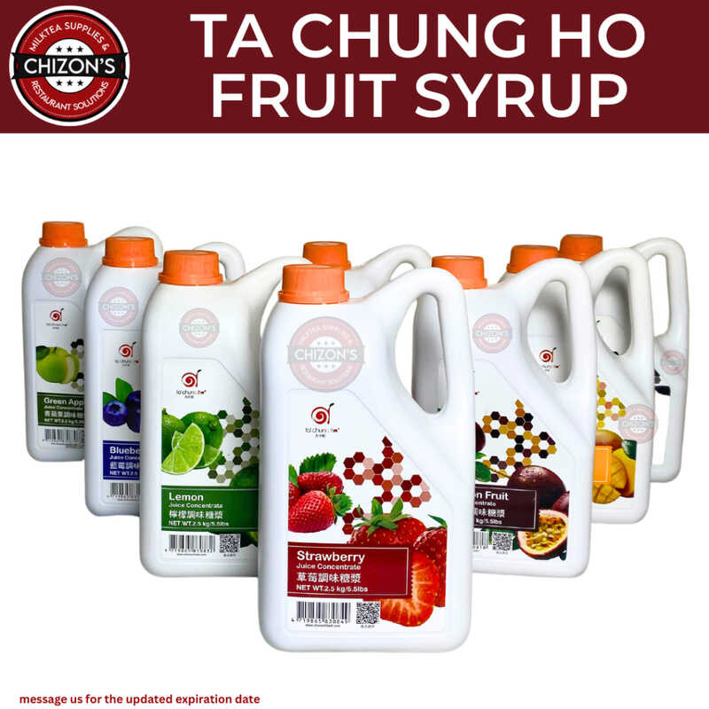 Ta Chung Concentrated Flavored 2.5Kg TCH Fruit Tea / Milktea Syrup ...