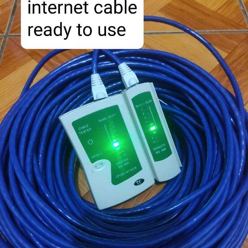 COMLINK Cat 6 INDOOR INTERNET LAN CABLE For Pc, Router,Laptop CCTV WIFI ...