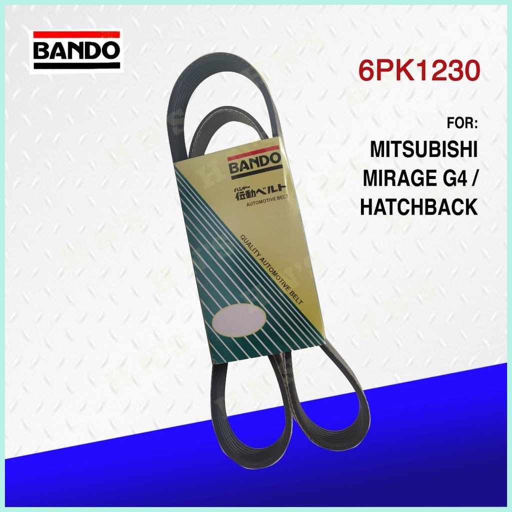 Bando Drive Belt 6PK-1230 for Mitsubishi Mirage G4 and Hatchback ...