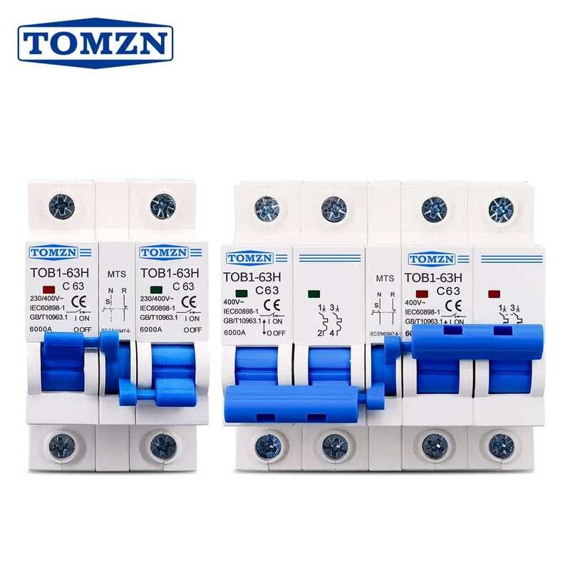 A MTS Dual Power Manual Transfer Switch Circuit Breaker MCB 50Hz/60Hz ...