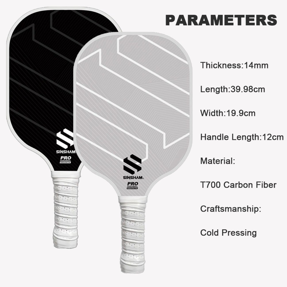 Professional 16mm Pickleball Paddles T700 Carbon Fiber Hot Pressing ...