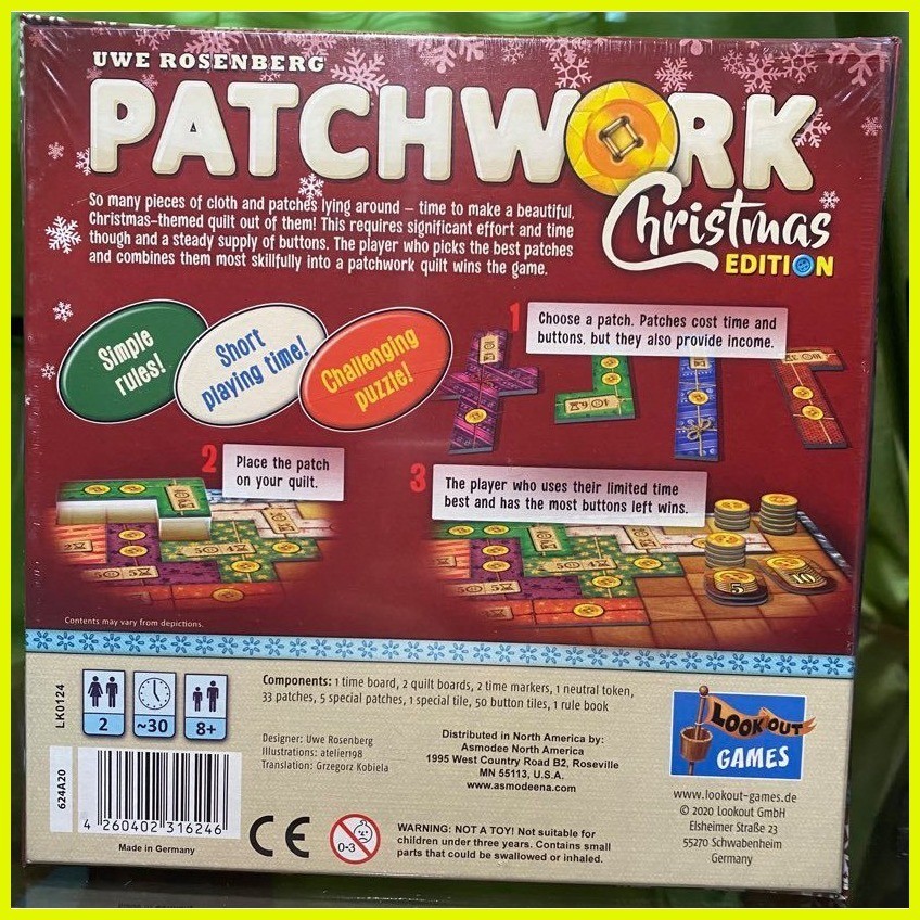 ⊙ Patchwork Christmas Edition Authentic Board Game | Shopee Philippines