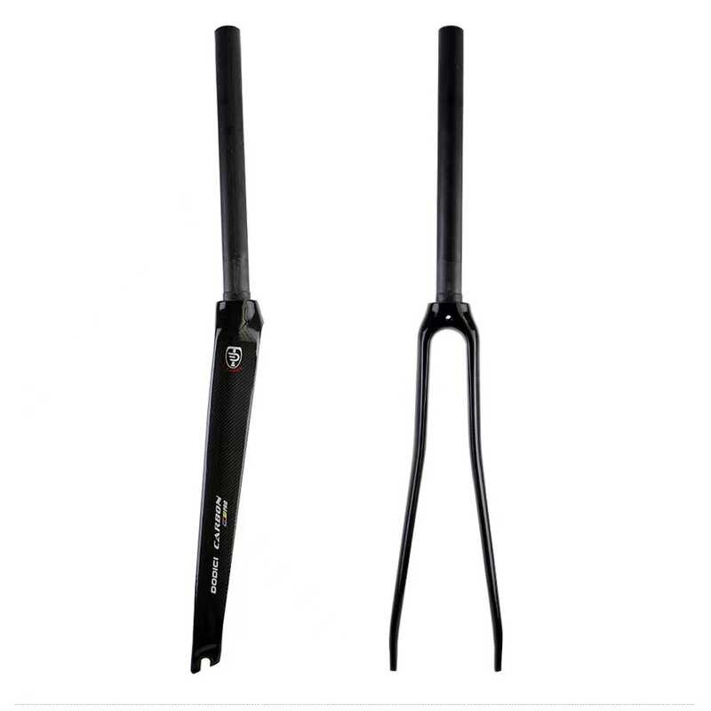 DodiciCarbon Fiber Road Bicycle Fork, Direct Pipe, Full Carbon Fiber